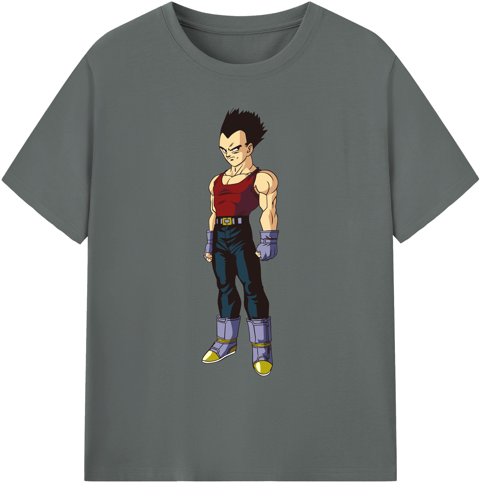 （画像用） ドラゴンボール ベジータ四世（Bejīta Yonsei）DRAGON BALL Vegeta IV 綿100％ メンズ半袖Tシャツ｜肌触りやわらか＆通気性